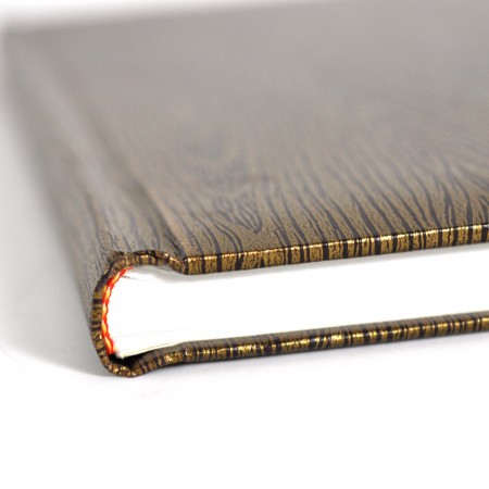 Shiny Wood Art paper Hardcover Notebook